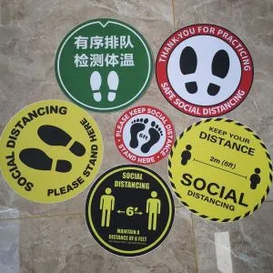 Custom Social Distancing Floor Markers Floor Decals
