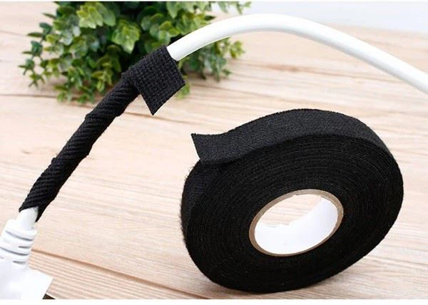 Fleece Automotive Wire Harness PET Wrapping Tape 19mm*15m For Cars