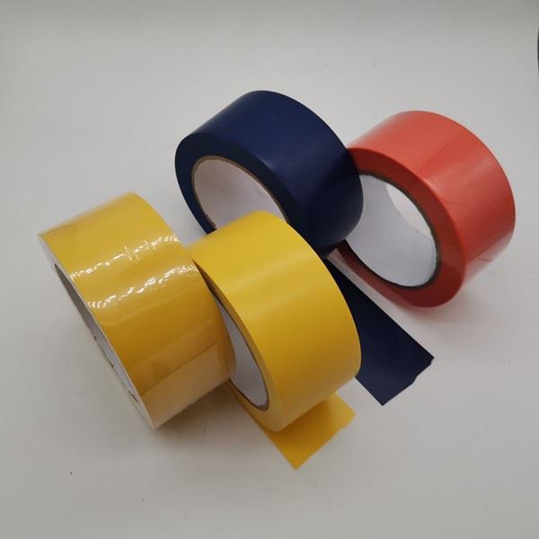 Made in China Orange Blue Yellow Hazard Warning Safety Tape, 3 Inch X 18 Yds Ideal For Walls, Floors, Pipes And Equipment.